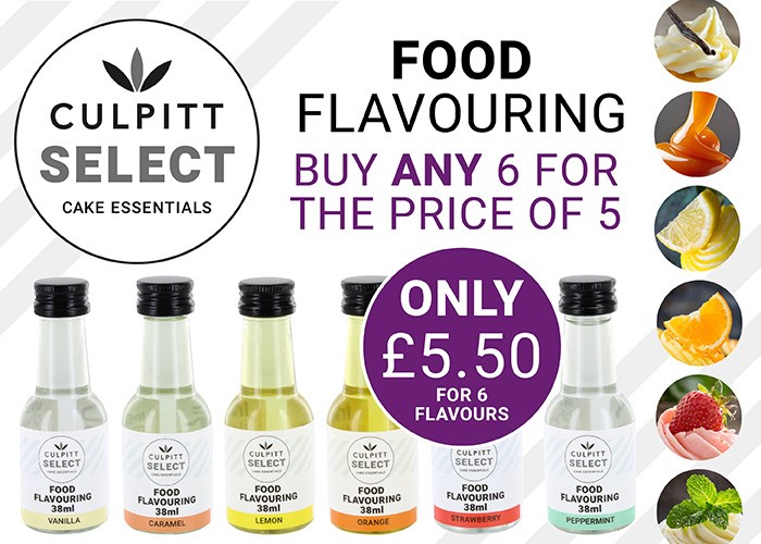 6 for the price of 5 on Culpitt Select food flavours