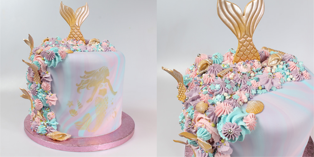 Gold Mermaid Cake The Craft Company Craft Company