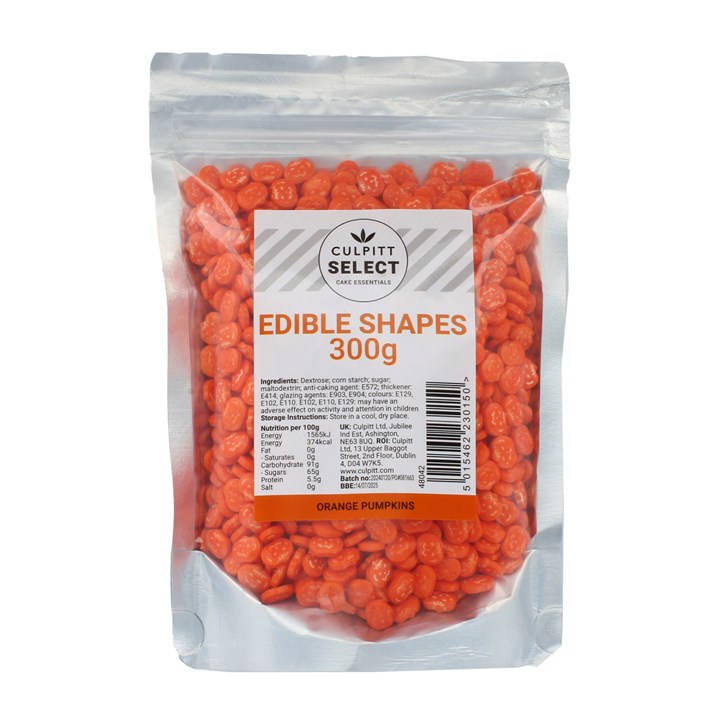 300g Culpitt Select Edible Halloween Pumpkins - Orange - Sale