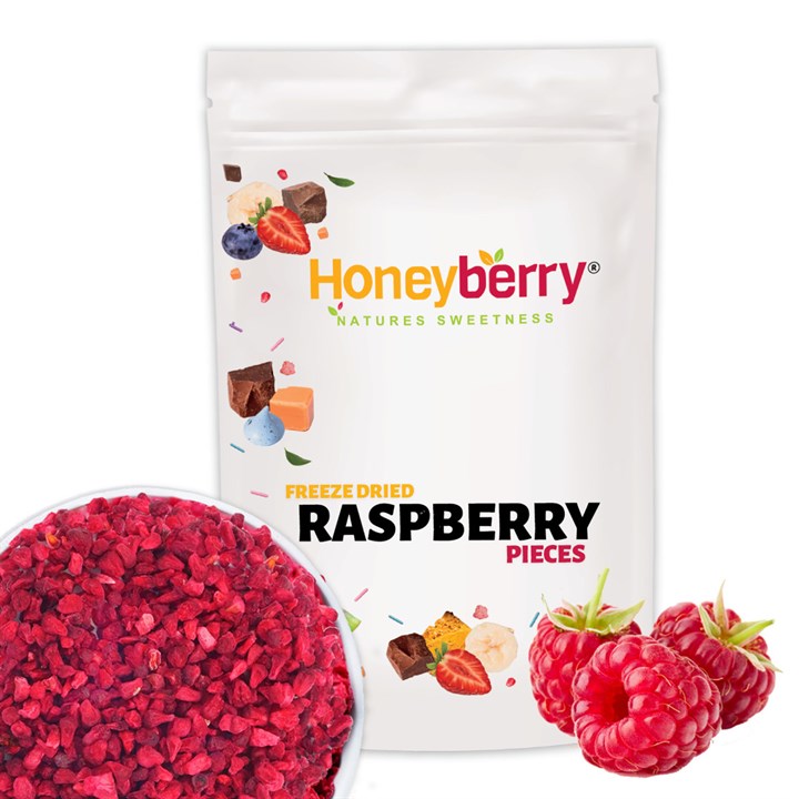 Honeyberry Freeze Dried Raspberry Pieces 100g