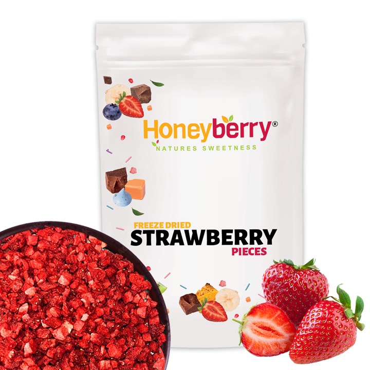 Honeyberry Freeze Dried Strawberry Pieces 100g