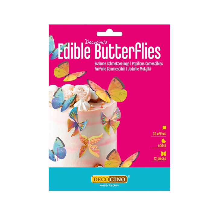 Decocino Wafer Butterflies - 12 - Single