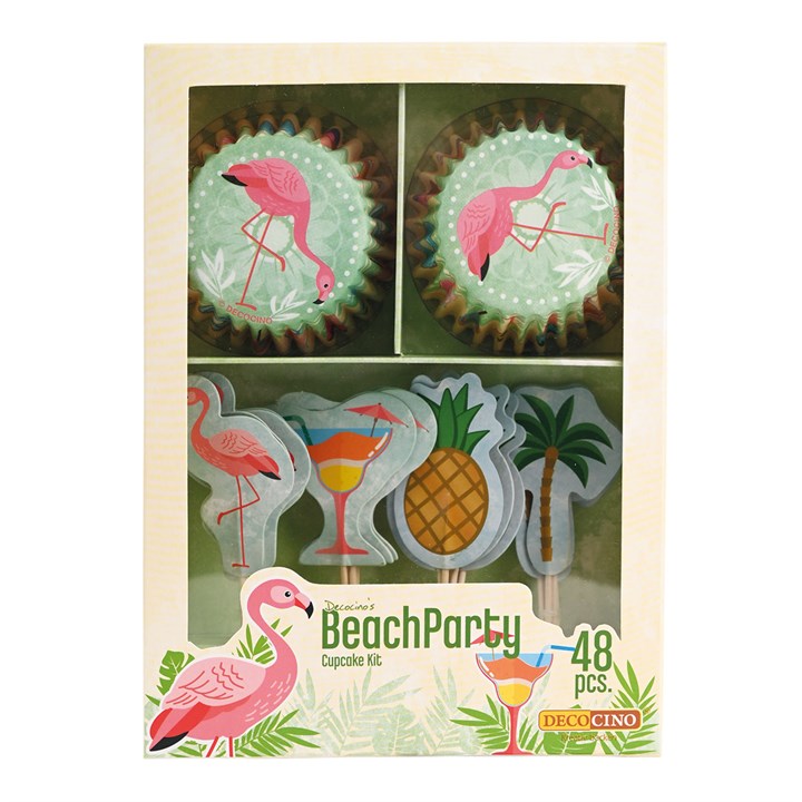 Cupcake Set - Beach Party (48 Pieces)