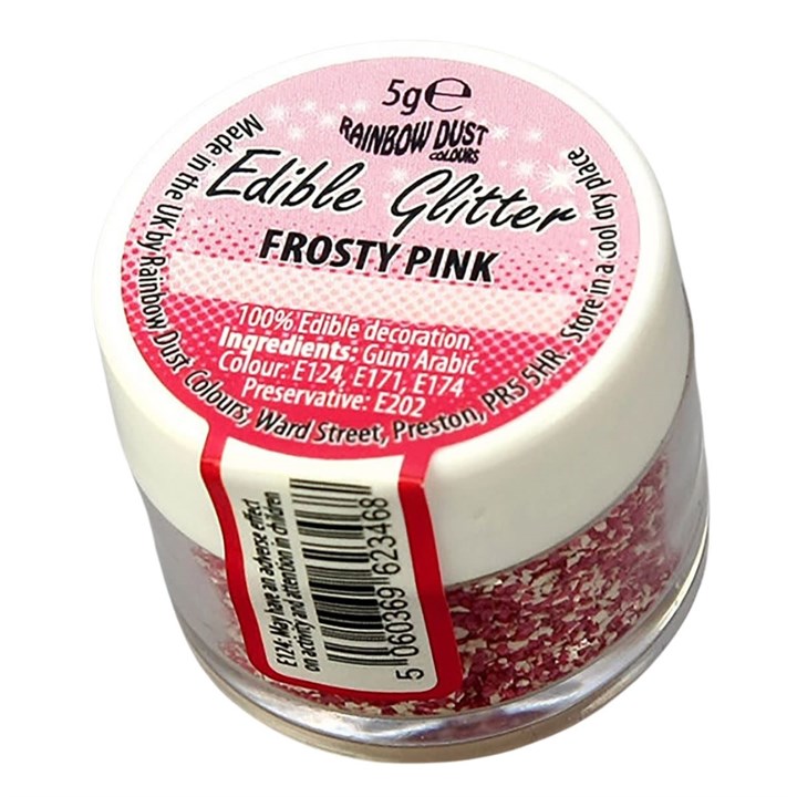 Rainbow Dust Glitter Frosty Pink - 5g - Loose pot - Sale