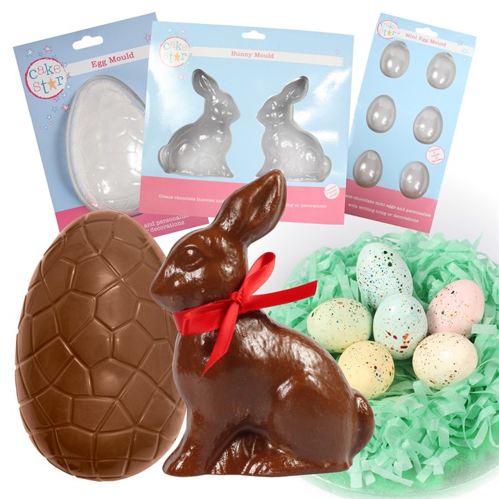 Cake Star Easter Chocolate Moulds Bundle - Large